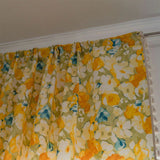 Sunshine Blooms Floral Tasseled Curtain
