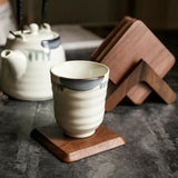 Sleek Stack Wooden Coaster Set | 6pcs