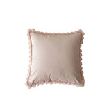 Velvet Pom-Pom Trim Cushion Cover