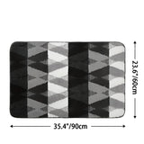 Soft Microfiber Non-Slip Geometric Rug