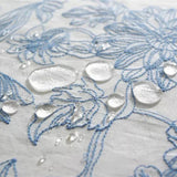 Delfina Blue Floral Lace Tablecloth