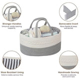 Braided Grey Baby Essentials Organizer