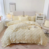 Belle Cotton Plush Ruffle Bedding | 4pcs Set