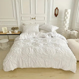 Ruffle Flower Duvet Cover Set
