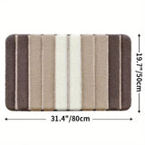 Lumiere Striped Absorbent Bath Mat