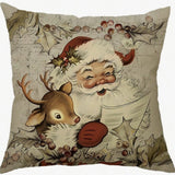 Santa's Charm Farmhouse Cushion Cover