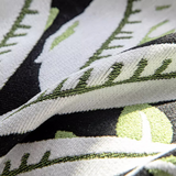 Housse de canapé en chenille à glands, motif Forêt tropicale, style vintage