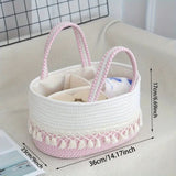 Lace Trim Baby Caddy Organizer