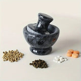 Marble Mortar & Pestel Spices Grinder