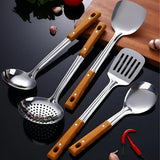 Classic Stainless Steel Kitchen Utensil Set (5 Sets)