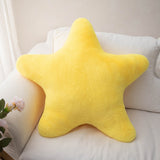 Cuddly Pastel Fluffy Star Cushion
