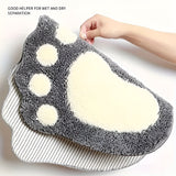 Cute Paw Print Bath Mat