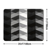 Soft Microfiber Non-Slip Geometric Rug