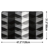 Soft Microfiber Non-Slip Geometric Rug