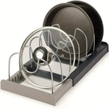 Expandable Pot and Pans Organizer Rack