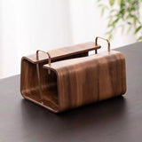 Wooden Brass Tissue Holder