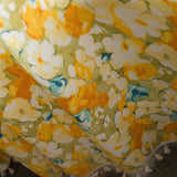 Sunshine Blooms Floral Tasseled Curtain