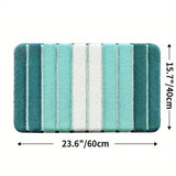 Lumiere Striped Absorbent Bath Mat