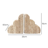 Elysian Travertine Bookends