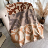 Abstract Retro Fringe Soft Shawl