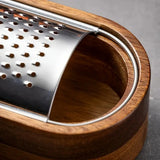 Wood Grip Cheese Grater