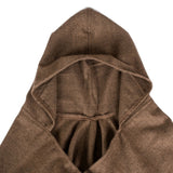 Acrylic Hooded Striped Poncho Shawl