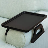 Adjustable Bamboo Clip-On Arm Tray Table