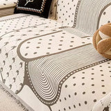 Asymmetry Blob Chenille Sofa Cover