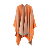 Auron Geometric Acrylic Poncho Shawl