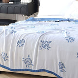 Bamboo Fiber Rose Cooling Blanket