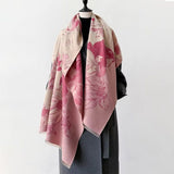 Fashion Bloom Reversible Floral Shawl