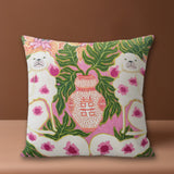 Blush Pink Dog Tassel Cushion Cover