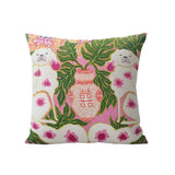 Blush Pink Dog Tassel Cushion Cover