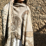 Bohemian Paisley Tassel Winter Shawl Wrap