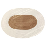 Boho Braided Hemp Oval Rug