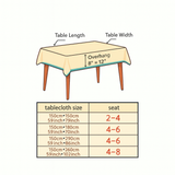 Peacock Blossom Boho Floral Tablecloth with Tassel