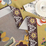 Couverture florale d'oiseaux de jardin bohème | Couverture 100% coton