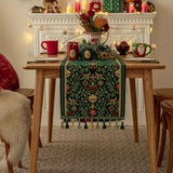 Tapestry Botanical Holiday Table Runner