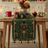 Tapestry Botanical Holiday Table Runner