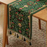 Tapestry Botanical Holiday Table Runner