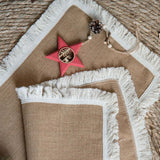 Burlap Charm Boho Table Runner