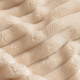 Plush Striped Warm Sofa Cover