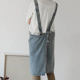 Casual Cotton Denim Pocket Apron