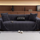 Cavalli Houndstooth Plush Sofa Cover