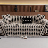 Cavalli Houndstooth Plush Sofa Cover