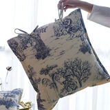 Chateau Vintage Print Cushion Cover