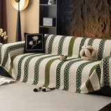 Chevron Pattern Chenille Sofa Cover