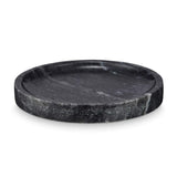 Circular Black Marble Jewelry Tray