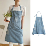 Classic Blue Denim Pocket Apron