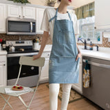 Classic Blue Denim Pocket Apron